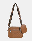 White Smoke Stitching PU Leather Shoulder Bag