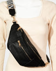 Fame PU Leather Crossbody Bag with Removable Strap