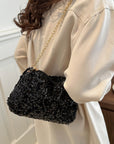 Sequin Removable Strap Shoulder Bag