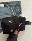 Texture Contrast Bow Wristlet