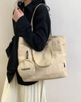 Canvas Tote Bag with Pouch