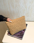 Flower Texture Polyester Clutch