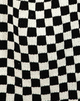 Fame Checkered Pattern Tote Bag