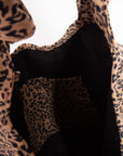 Fame Leopard Knotted Strap Shoulder Bag