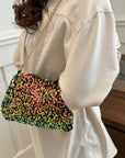 Sequin Removable Strap Shoulder Bag