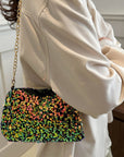 Sequin Removable Strap Shoulder Bag