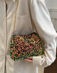 Sequin Removable Strap Shoulder Bag