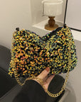 Sequin Removable Strap Shoulder Bag