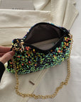 Sequin Removable Strap Shoulder Bag