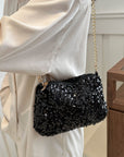 Sequin Removable Strap Shoulder Bag