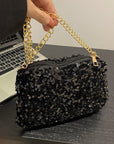 Sequin Removable Strap Shoulder Bag