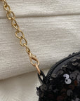 Sequin Removable Strap Shoulder Bag