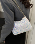 Sequin Removable Strap Shoulder Bag