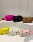 Texture Contrast Bow Wristlet