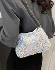 Sequin Removable Strap Shoulder Bag