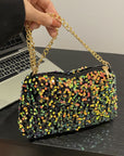 Sequin Removable Strap Shoulder Bag