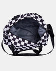 Zenana Checkered Multi-Pocket Travel Bag