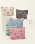 Zenana Corduroy Smile Clutch Bag