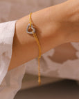 18K Gold-Plated Heart Bracelet