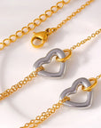 18K Gold-Plated Heart Bracelet