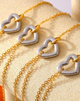 18K Gold-Plated Heart Bracelet