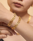 18K Gold-Plated Stainless Steel Chain Bracelet