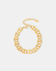 18K Gold-Plated Stainless Steel Chain Bracelet