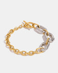 18K Gold-Plated Stainless Steel Chain Bracelet