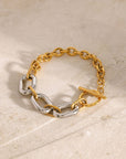 18K Gold-Plated Stainless Steel Chain Bracelet