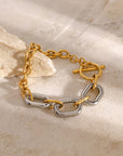 18K Gold-Plated Stainless Steel Chain Bracelet