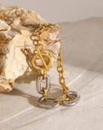 18K Gold-Plated Stainless Steel Chain Bracelet