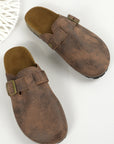 Round Toe Buckle Slip-Ons