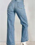 Light Gray Straight Jeans with Pockets