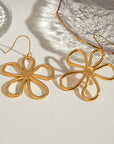 18K Gold-Plated Flower Earrings