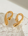 18K Gold-Plated Stainless Steel Geometric Shape Earrings