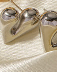 Heart Shape Stainless Steel Stud Earrings