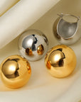 Stainless Steel Ball Earrings