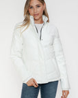 Snobbish Pocketed Zip Up Turtleneck Puffer Jacket