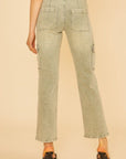 Annie Wear Straight Leg Jeans with Cargo Pockets