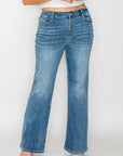 bytos Full Size Cat's Whiskers Mid Rise Bootcut Jeans