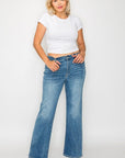 bytos Full Size Cat's Whiskers Mid Rise Bootcut Jeans