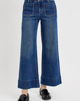 RISEN Elastic Band Wide Leg Jeans