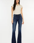 Kancan Full Size Mid Rise Slim Flare Jeans