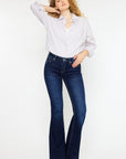 Kancan Mid Rise Slim Flare Jeans