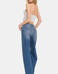 Zenana High Rise Wide Leg Jeans with Pockets