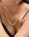 18K Gold-Plated Stainless Steel Chain Necklace