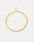 18K Gold-Plated Stainless Steel Chain Necklace