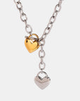 Stainless Steel Heart Chain Necklace