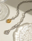 Stainless Steel Heart Chain Necklace