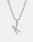 Titanium Steel Letter Pendant Necklace